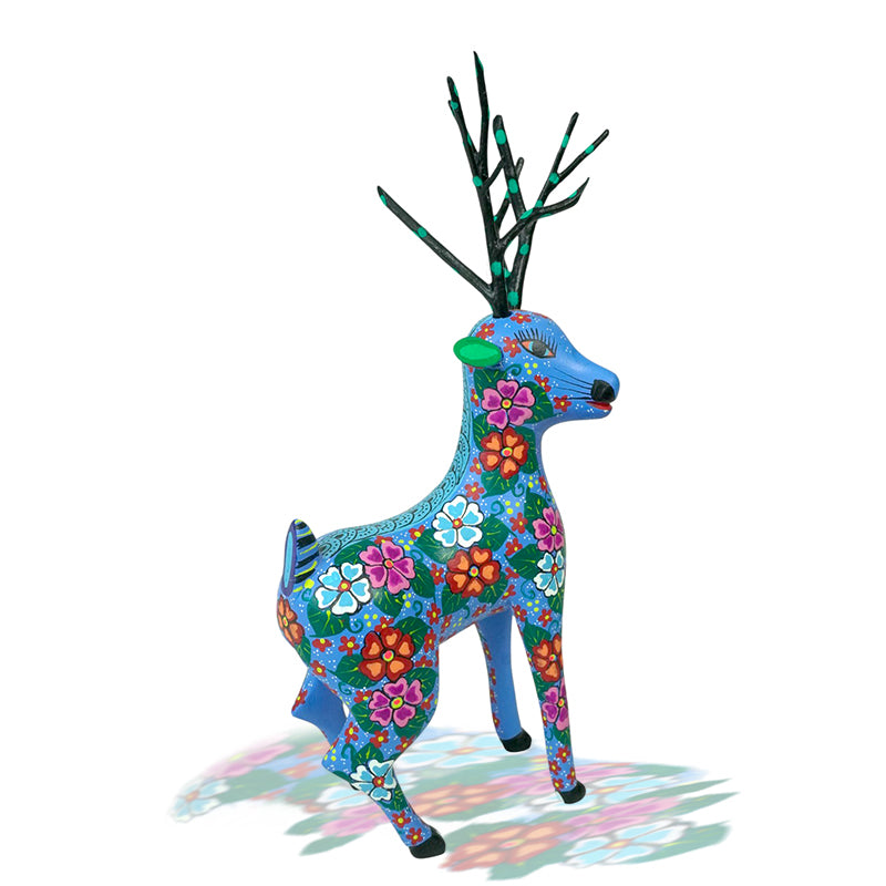 Alberto Jimenez: Flower Deer Sculpture