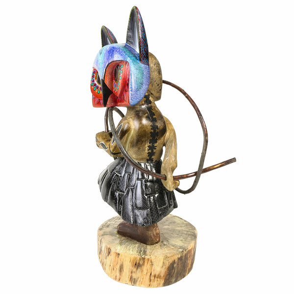 Martin Xuana: Alebrije carnival Dancer with Owl Mask