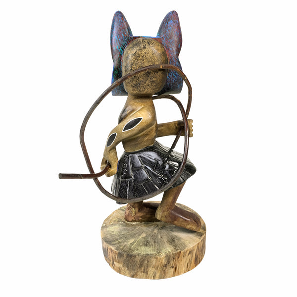 Martin Xuana: Alebrije carnival Dancer with Owl Mask