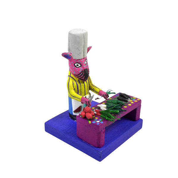 Maximino Santiago: Oaxacan Farmers Market Wood Carving