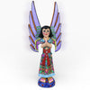 Angel figure praying hand carved in Oaxaca Mexico