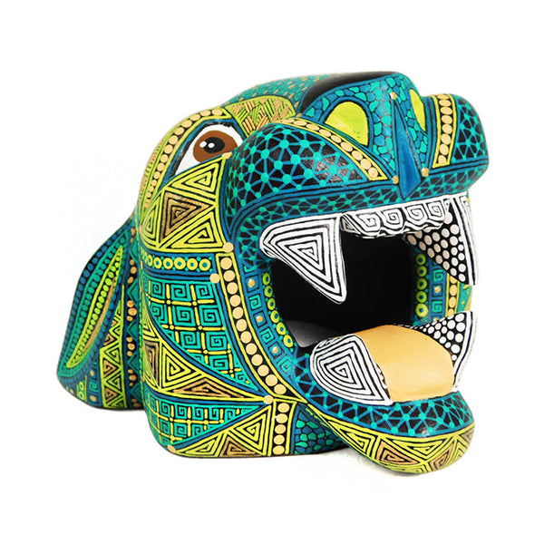 ON SALE Anel Shunashi: Jaguar Mask Woodcarving Alebrije