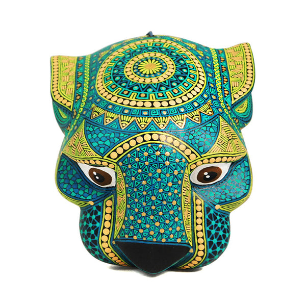 ON SALE Anel Shunashi: Jaguar Mask Woodcarving Alebrije