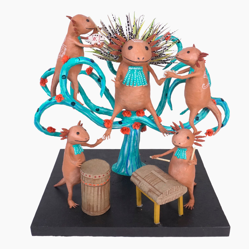 Antonio Alonso: Museum Quality Axolotl Emperor Ceremony