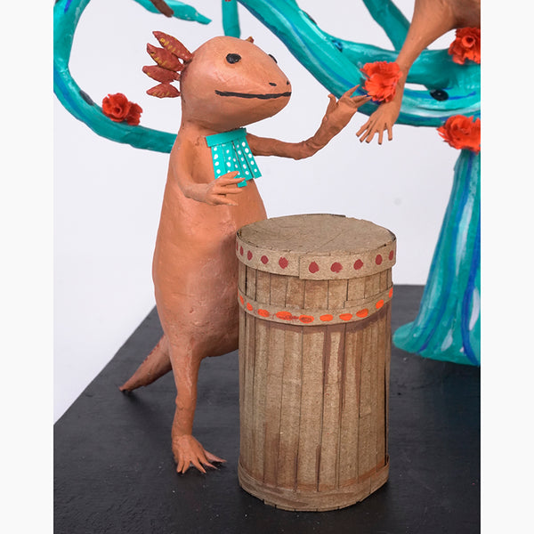 Antonio Alonso: Museum Quality Axolotl Emperor Ceremony