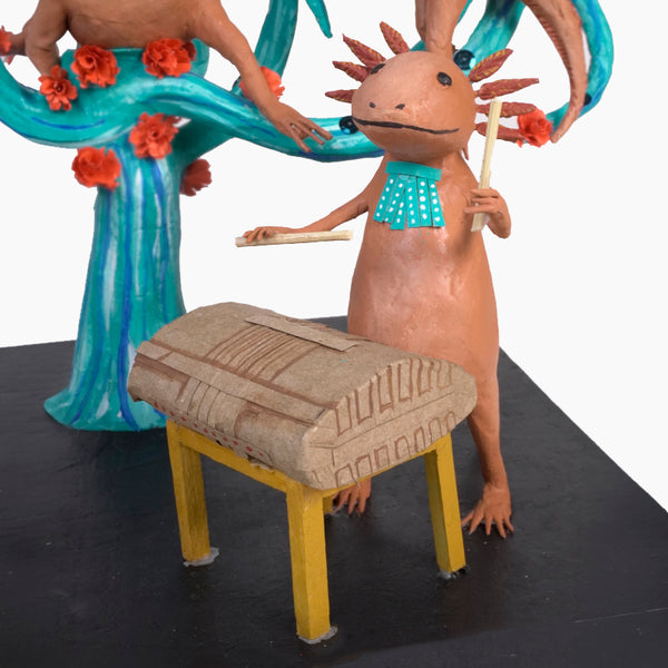 Antonio Alonso: Museum Quality Axolotl Emperor Ceremony