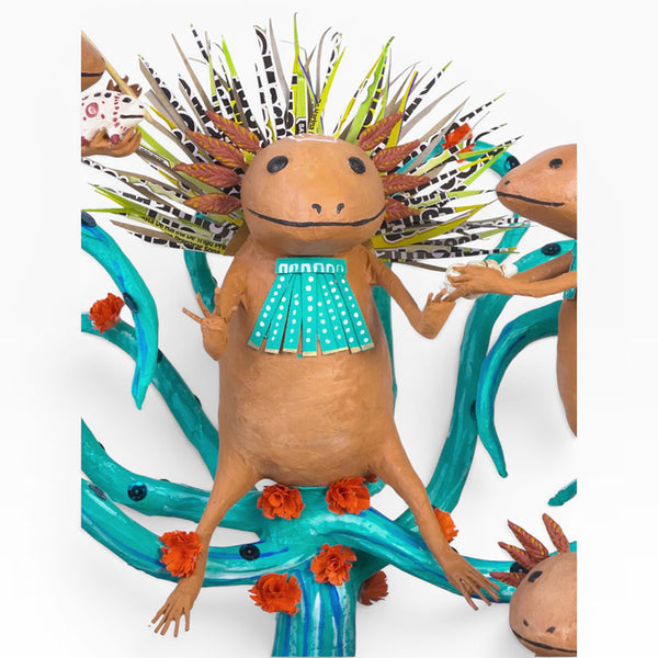 Antonio Alonso: Museum Quality Axolotl Emperor Ceremony