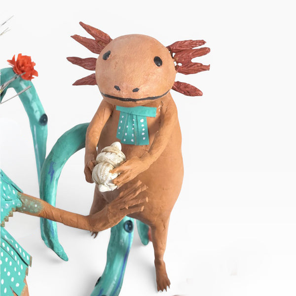 Antonio Alonso: Museum Quality Axolotl Emperor Ceremony