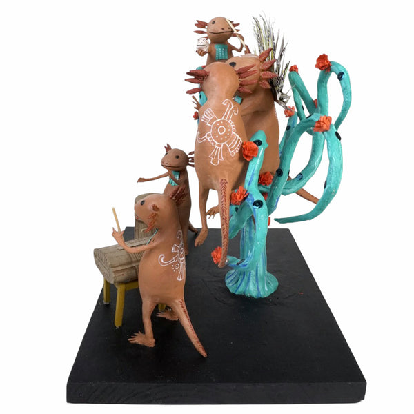Antonio Alonso: Museum Quality Axolotl Emperor Ceremony