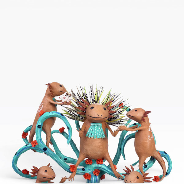 Antonio Alonso: Museum Quality Axolotl Emperor Ceremony