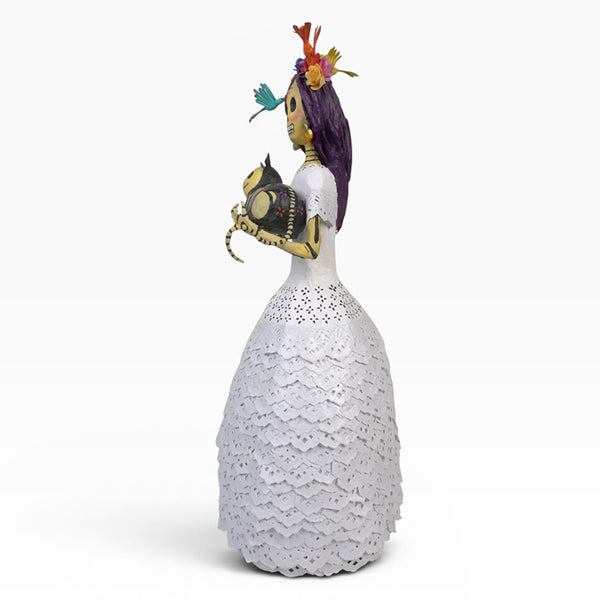 Antonio Alonso: Impressive Frida with Her Pets Paper Mache