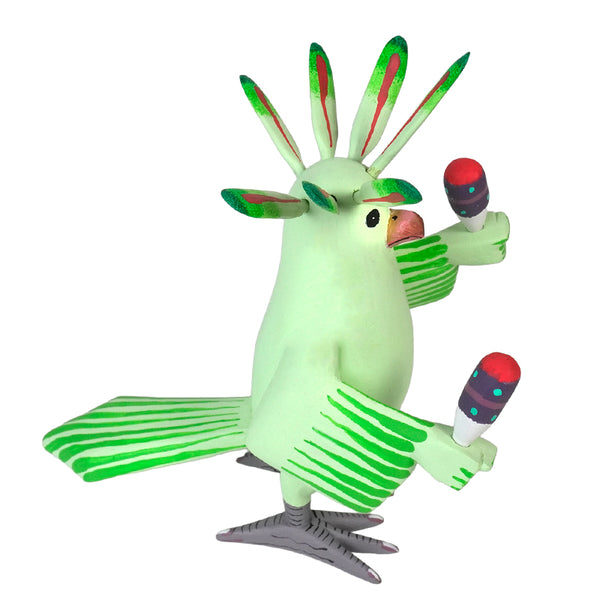 Avelino Perez: Cockatoo with Maracas Oaxaca