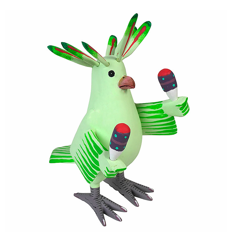 Avelino Perez: Cockatoo with Maracas Oaxaca