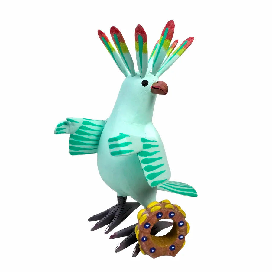 Avelino Perez: Cockatoo with Tambourine Alebrije