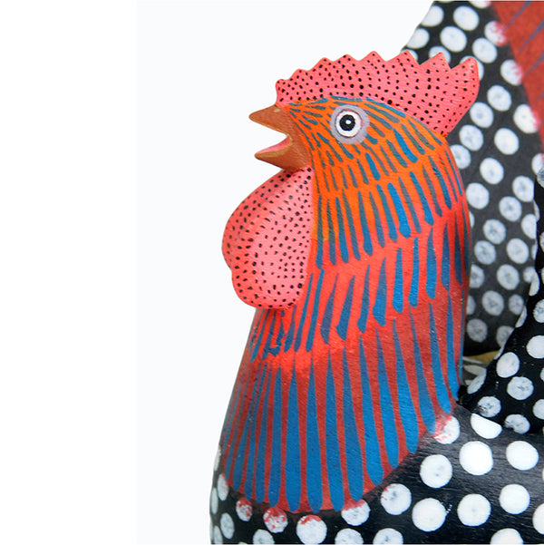 Avelino Perez: Rooster Woodcarving