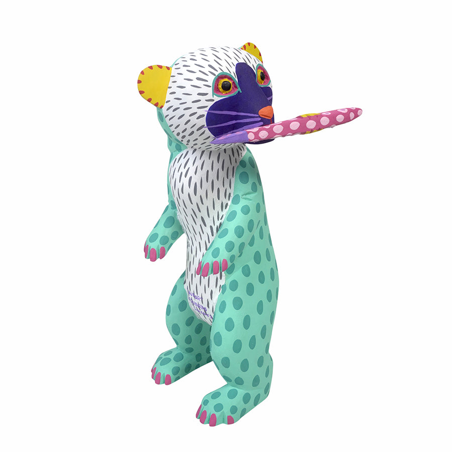 Eduardo Jimenez: Standing Bear with Salmon Alebrije