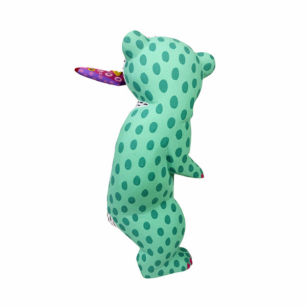 Eduardo Jimenez: Standing Bear with Salmon Alebrije