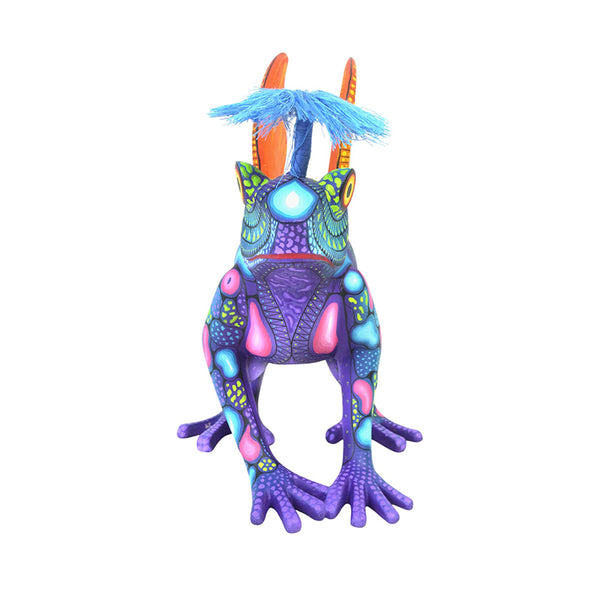 Carolina Sandoval & Kengi: Winged Frog Woodcarving