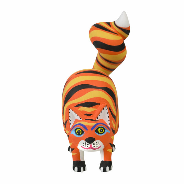 Luis Pablo: Curly-Tailed Tabby Cat Alebrije