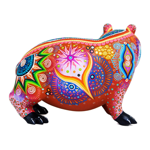 Cesar Melchor: Hippopotamus Woodcarving