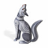This copal wood coyote is hand-painted in gorgeous geometric patterns.
