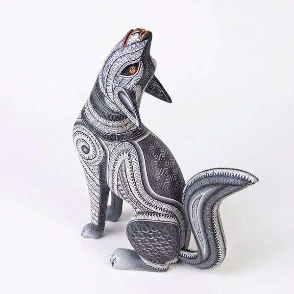 Anabel Cruz: Silver Night Coyote Alebrije