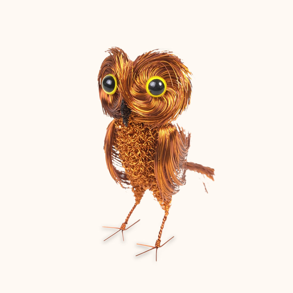Cristo Escamilla:Mid Size Owl  Wire Art