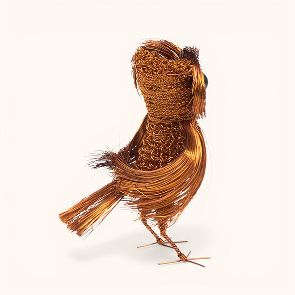 Cristo Escamilla:Mid Size Owl  Wire Art