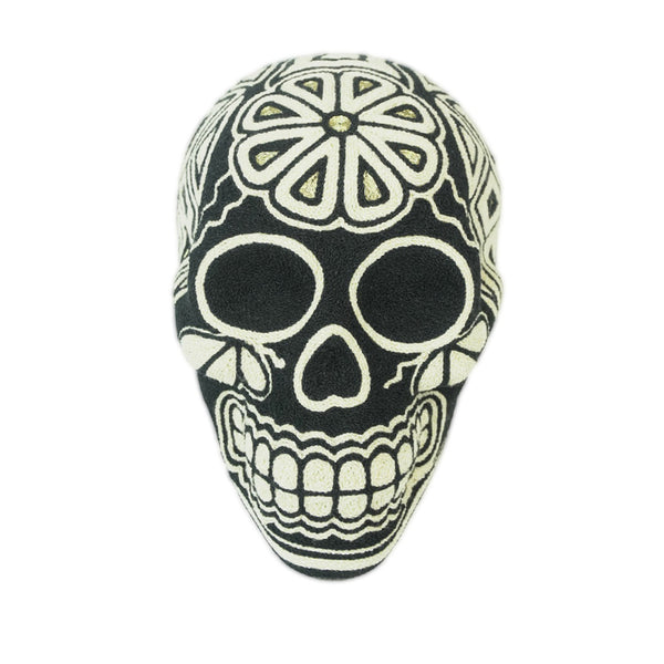 Huichol: Yarn Sacred Balance Skull