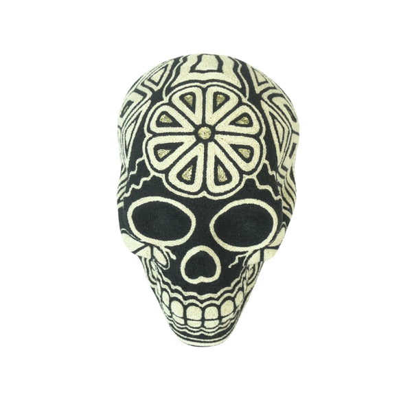 Huichol: Yarn Sacred Balance Skull