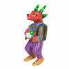 Dante Cruz: Goat Soccer Player Woodcarving