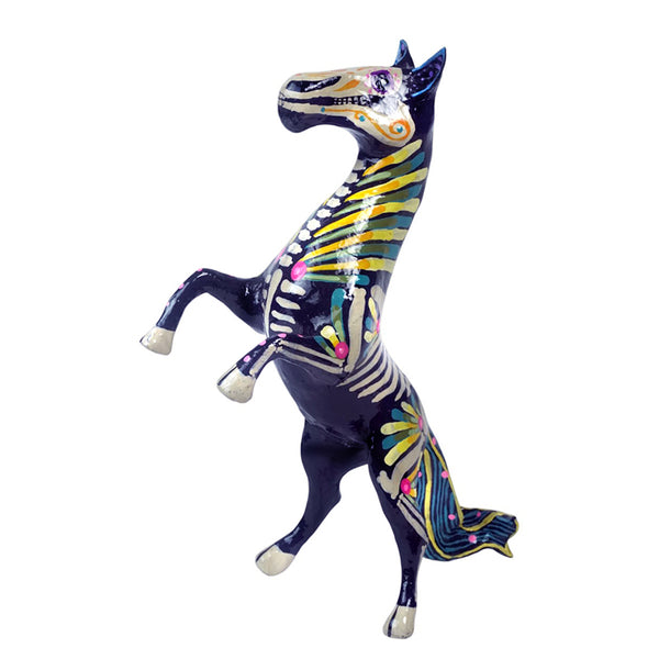 Paper Mache: Skeleton Horse Figurine