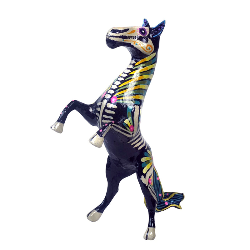 Paper Mache: Skeleton Horse Figurine