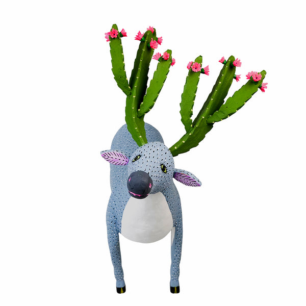 Gabino Reyes: Deer with Cactus Antlers Alebrije