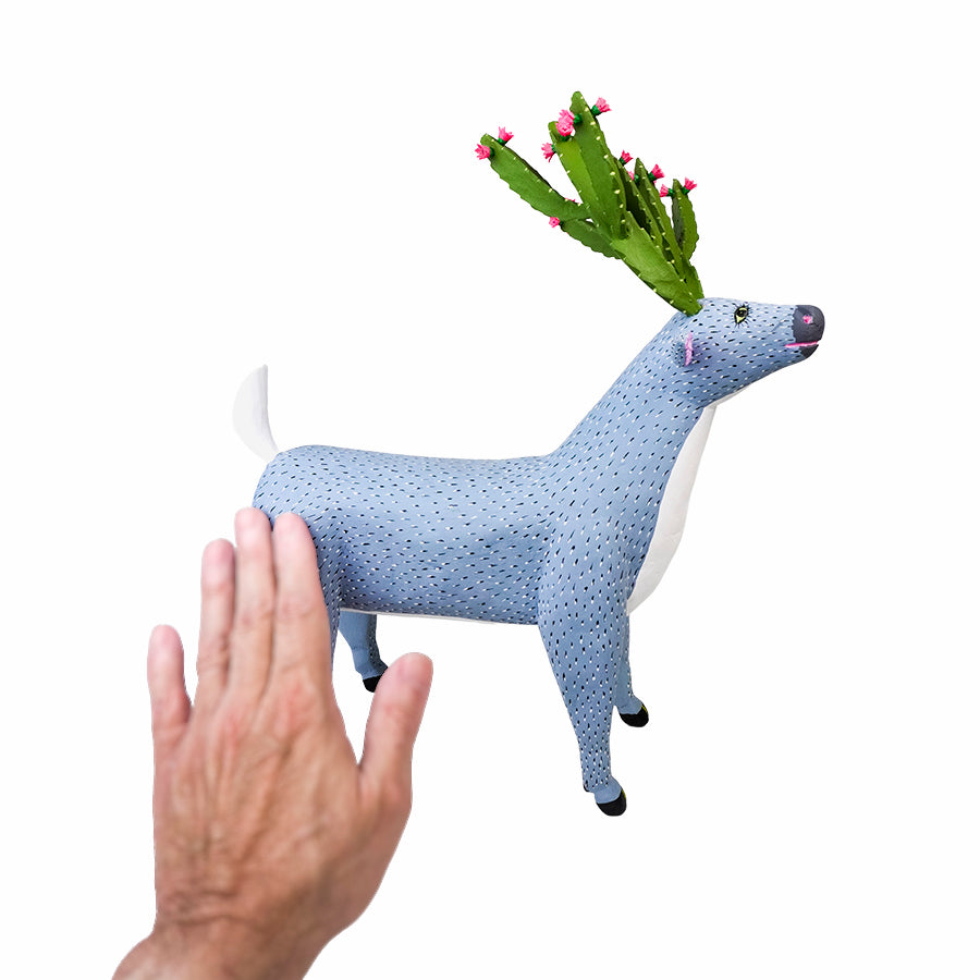 Gabino Reyes: Deer with Cactus Antlers Alebrije