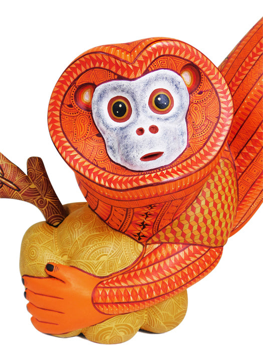Diego Ramirez: Fantastic Golden Lion Tamarin Woodcarving