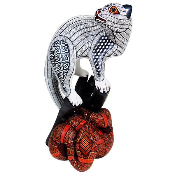 ON SALE Diego Ramirez: Leopard & Snake Sculpture