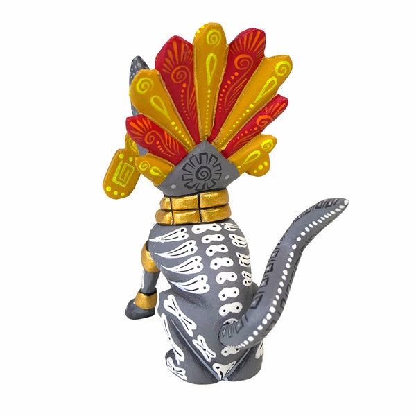 Jorge Ortega: Day of the Dead Emperor Dog Alebrije Woodcarving