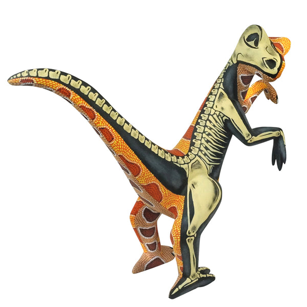 Eleazar Morales: Impressive Velociraptor Woodcarving