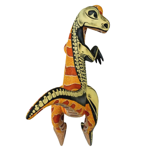 Eleazar Morales: Impressive Velociraptor Woodcarving