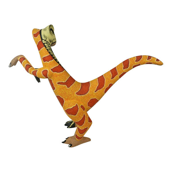 Eleazar Morales: Impressive Velociraptor Woodcarving