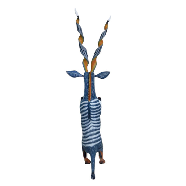 Eleazar Morales: Kudu Antelope Woodcarving