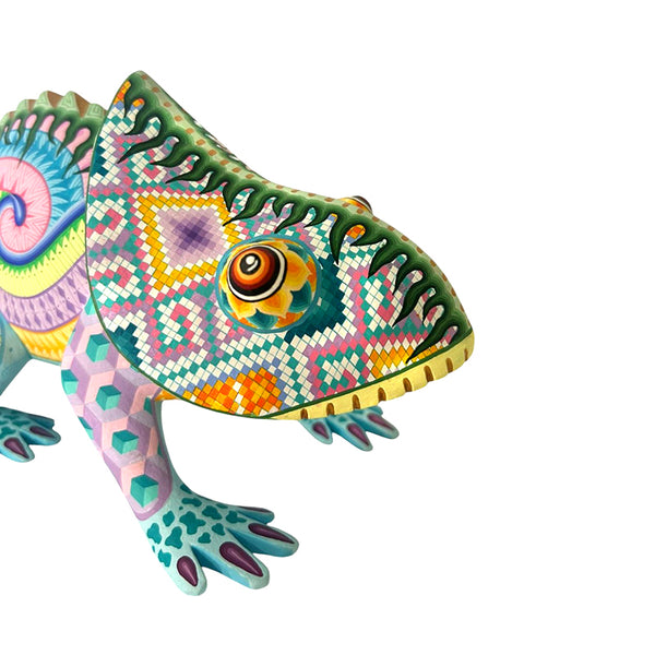 Fatima Fuentes: Spectacular Chameleon Woodcarving