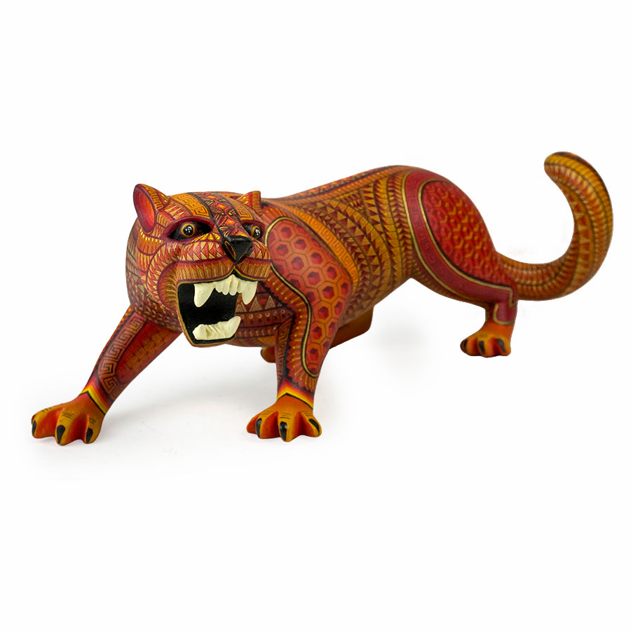 Anabel Cruz: One-Piece Fierce Jaguar Impressive Painting Alebrije