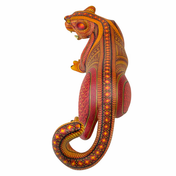 Anabel Cruz: One-Piece Fierce Jaguar Impressive Painting Alebrije