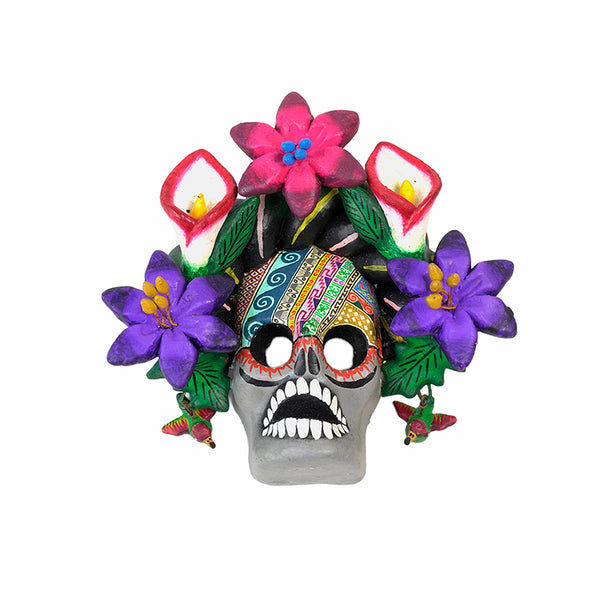 Saul Montesinos: Little Wall Hanging Frida with Flowers  Ceramic