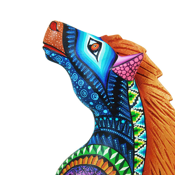 ON SALE Gaspar Calvo: Courbette Horse Woodcarving