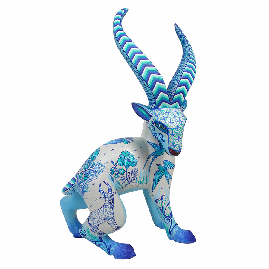 Michelle Fuentes: Moonlight Gazelle Alebrije