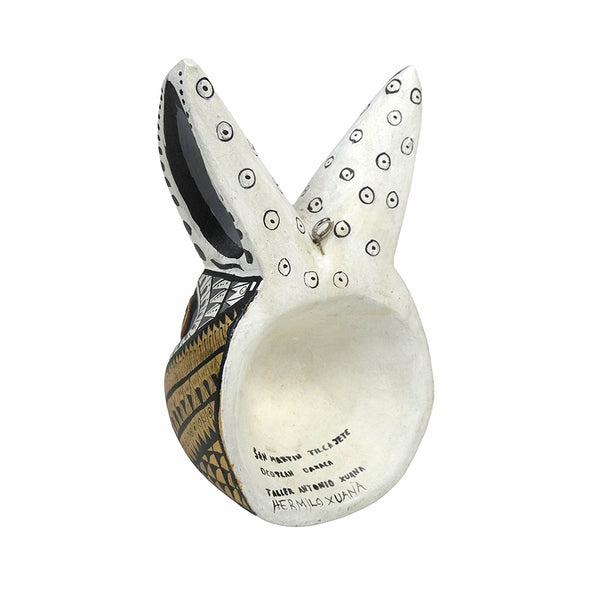 Hermilo Xuana: Little Hare Mask Woodcarving