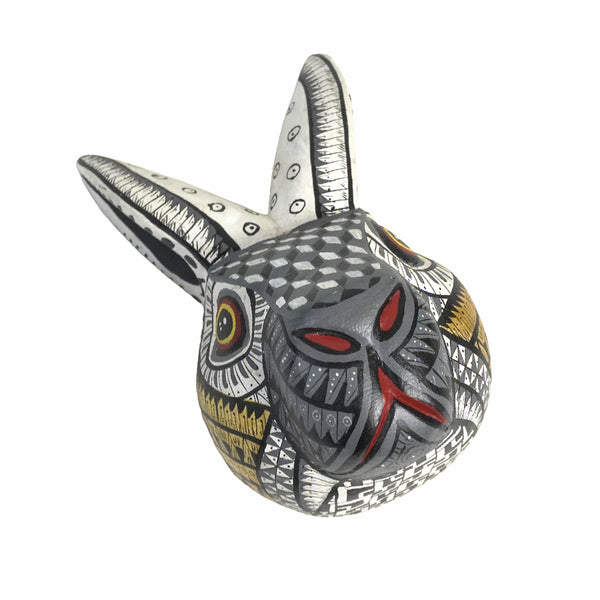 Hermilo Xuana: Little Hare Mask Woodcarving